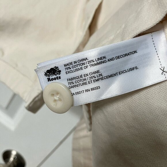 Roots Jacket Womens Off White Barn Chore Shacket Overshirt Outdoor Utility - Picture 2 of 8